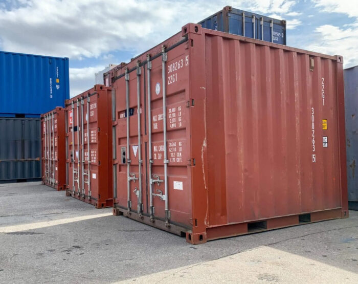 Gebrauchter 10ft -Versandcontainer rot